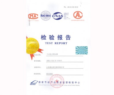 干式電力變壓器檢驗(yàn)報(bào)告