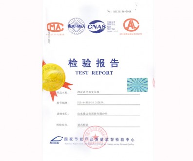 油浸式電力變壓器檢驗(yàn)報(bào)告